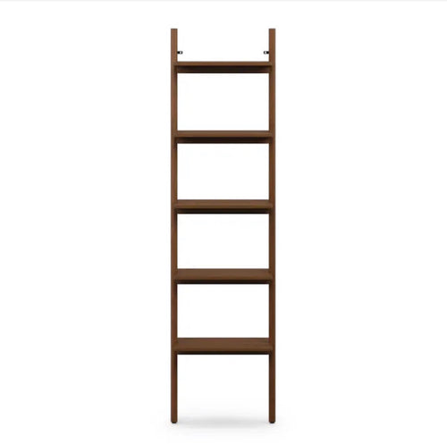 Heidi 21" Modular Shelving Unit, Narrow - Walnut