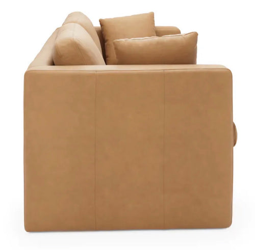 Roxwell 71.5" Leather Loveseat - Charme Tan