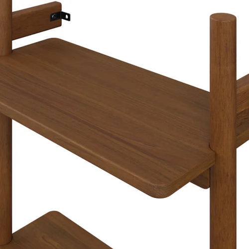 Heidi 21" Modular Shelving Unit, Narrow - Walnut