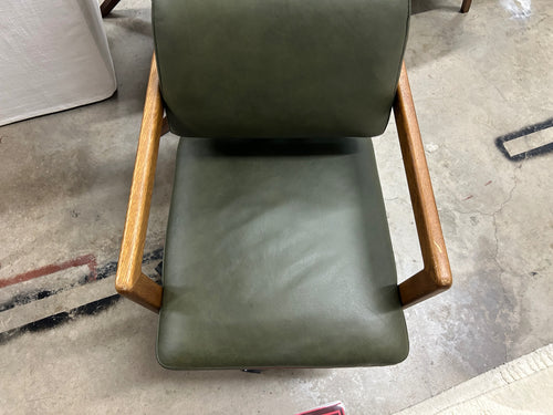 Aquila Leather Office Chair - Charme Green
