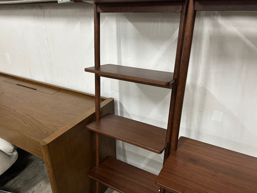 Heidi 21" Modular Shelving Unit, Narrow - Walnut