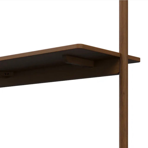 Heidi 33.5" Modular Wall Desk - Walnut