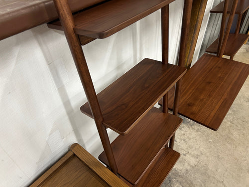 Heidi 21" Modular Shelving Unit, Narrow - Walnut