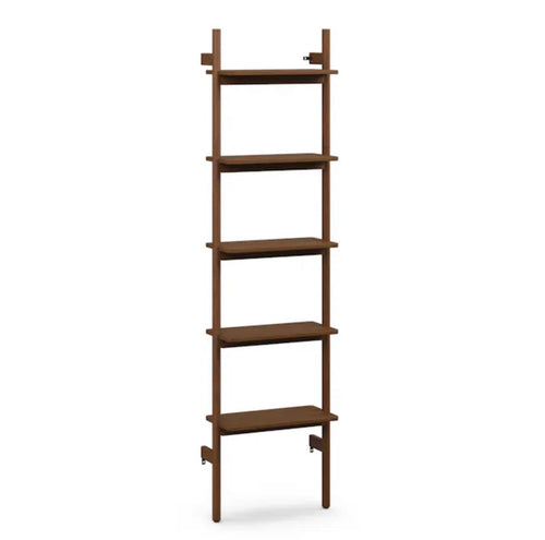 Heidi 21" Modular Shelving Unit, Narrow - Walnut