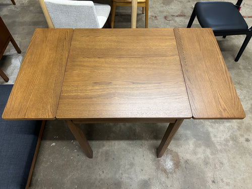 Holme 27" - 48" Drop Leaf Dining Table - Smoked Oak