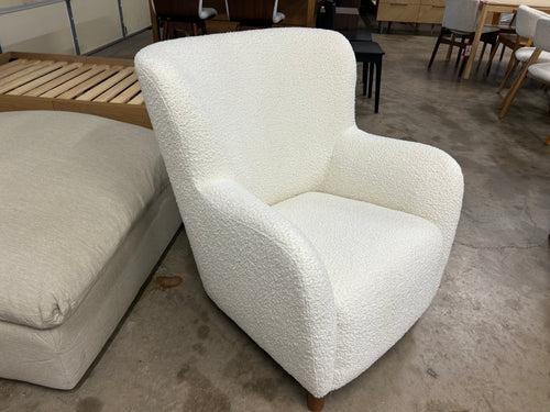 Archie 31.5" Lounge Chair - Bijou Cream Bouclé