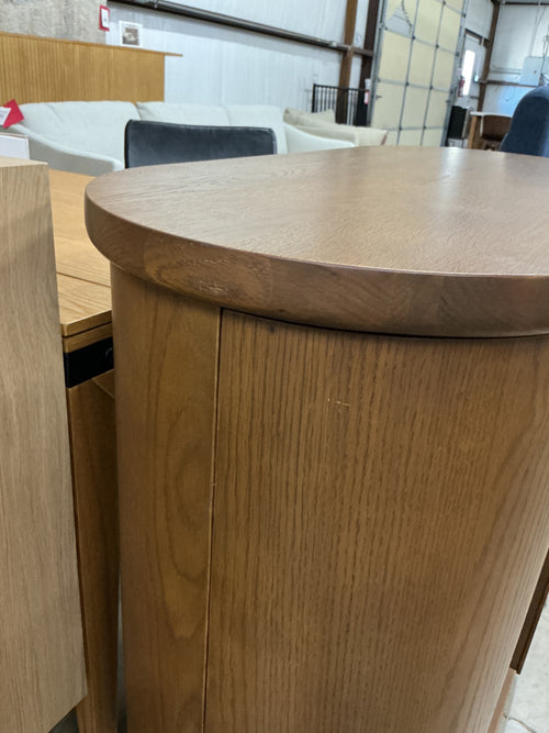 Jens 38" Bar Cabinet - Smoked Oak