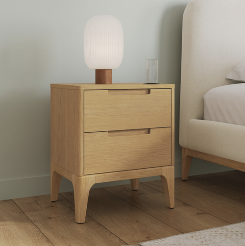 Rosin 2-Drawer Nightstand - Natural Oak