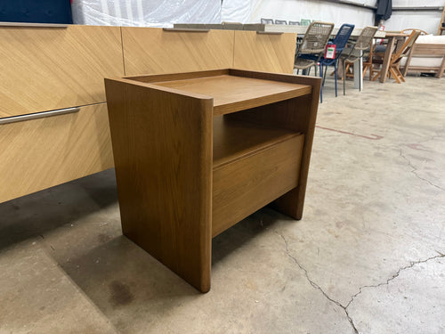 Torme 1-Drawer Nightstand - Smoked Oak