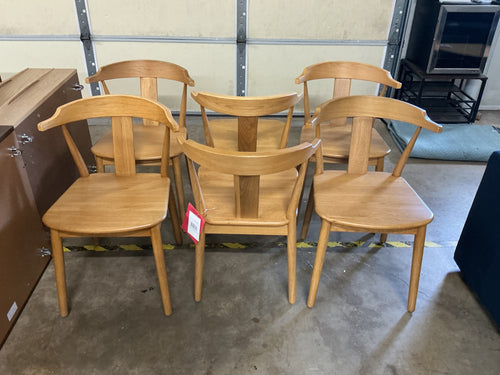Set of 6 Morton Dining Chairs - Oak