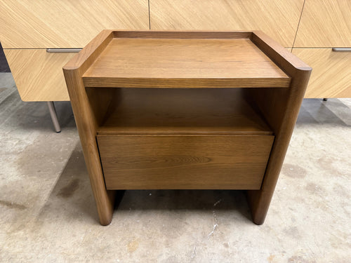 Torme 1-Drawer Nightstand - Smoked Oak