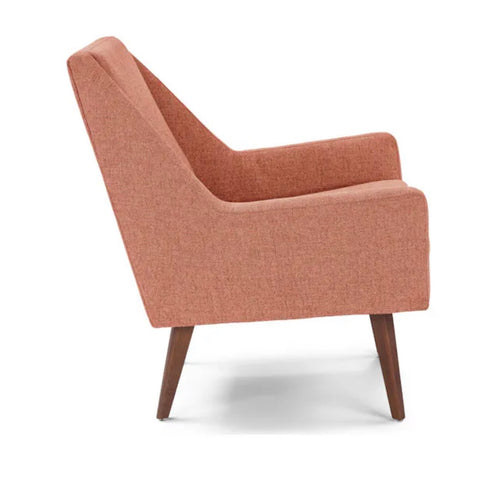 Pair of Angle 33" Lounge Chairs - Rosehip Orange