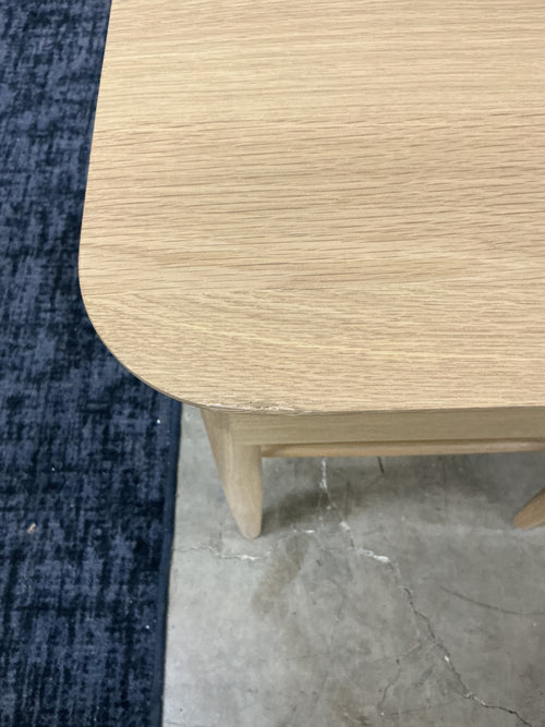 Lenia Storage Side Table - White Oak