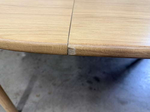 Heidi 48" - 67.75" Extendable Round Dining Table - White Oak
