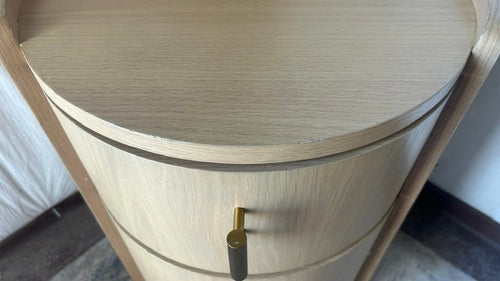Miila 2-Drawer Nightstand - White Oak