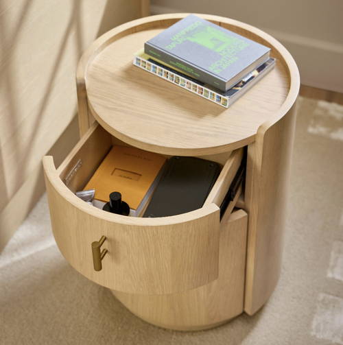Miila 2-Drawer Nightstand - White Oak