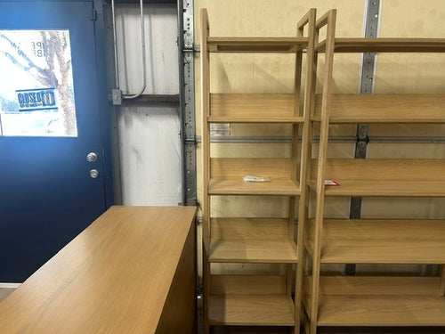 Lilya 23" Shelving Unit, Narrow - White Oak