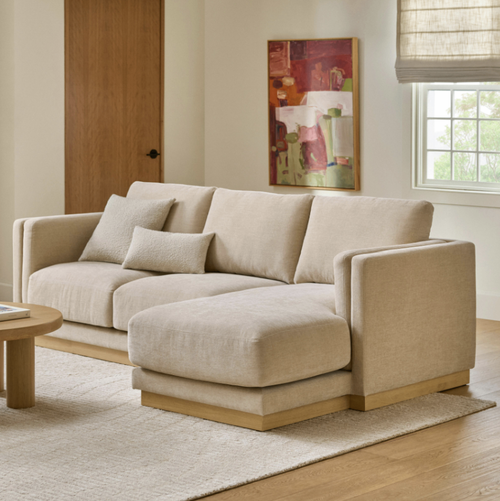Tully 101" Right Sectional - Hestia Buff