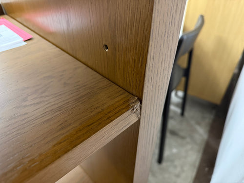 Torme 34" Bookcase With Storage, Tall - Smoked Oak
