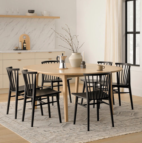 Plumas 55" - 74.75" Extendable Dining Table - White Oak