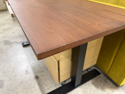 Haptic 55” Height Adjustable Desk - Walnut