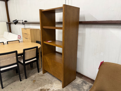 Torme 34" Bookcase With Storage, Tall - Smoked Oak