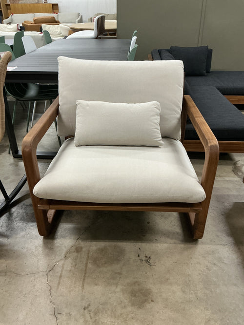 Laholm 36.5" Outdoor Lounge Chair - Dravite Ivory