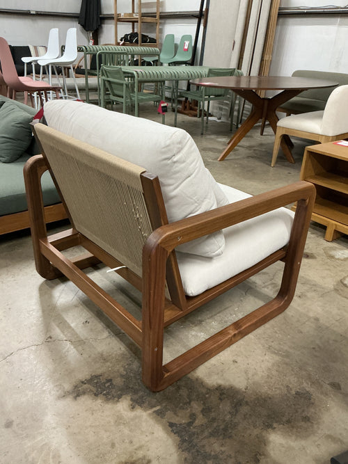 Laholm 36.5" Outdoor Lounge Chair - Dravite Ivory