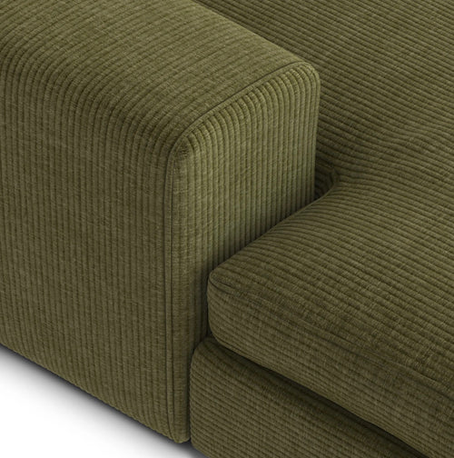 Beta 98" Modular Left Chaise Sectional - Cypress Green