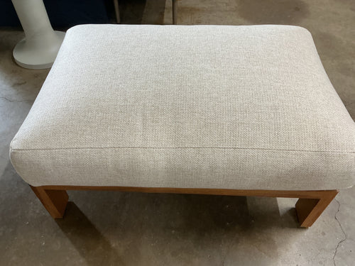 Cove 34.25" Outdoor Ottoman - Basket Beige