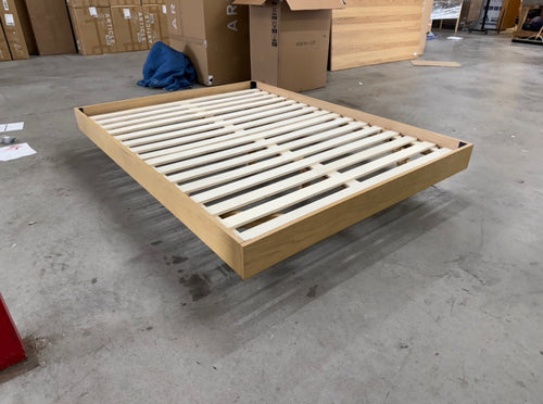 Basi Queen Bed Frame - White Oak