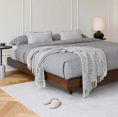 Basi King Bed Frame - Walnut