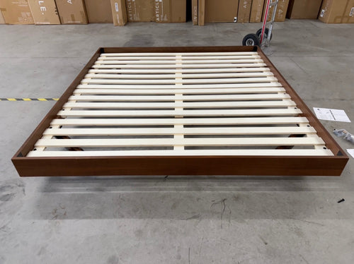 Basi King Bed Frame - Walnut
