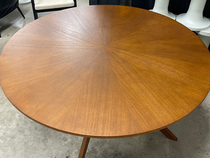 Conan 54” Round Dining Table - Walnut