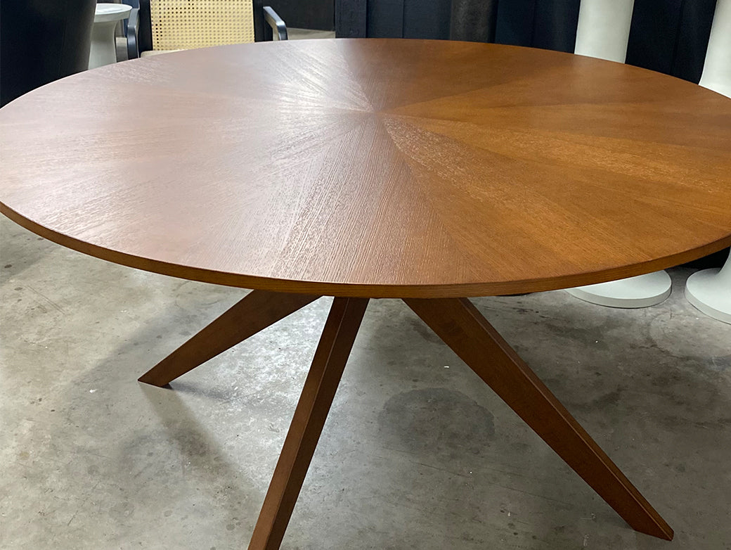 Conan 54” Round Dining Table - Walnut