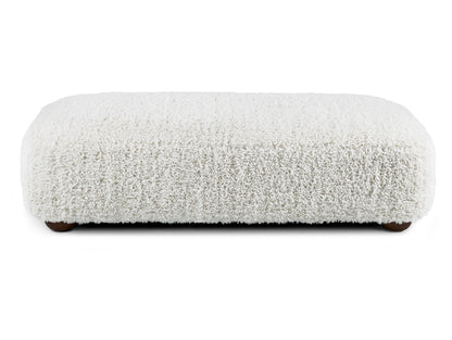 Berkley 59” Ottoman - Shearling White