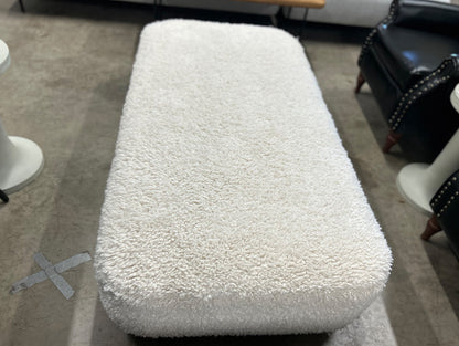 Berkley 59” Ottoman - Shearling White