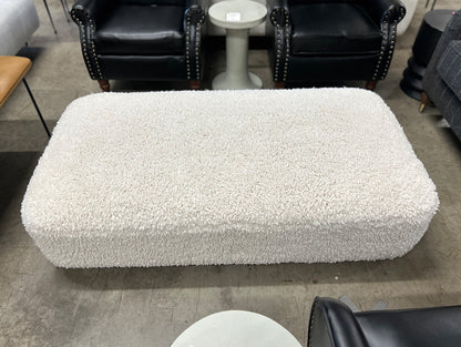 Berkley 59” Ottoman - Shearling White