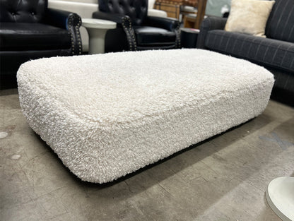 Berkley 59” Ottoman - Shearling White
